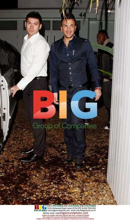 Peter Andre Leaves House for Ed Hardy Launch