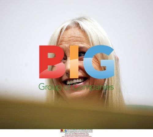 Actress Susan George and partner at Malaga film festival