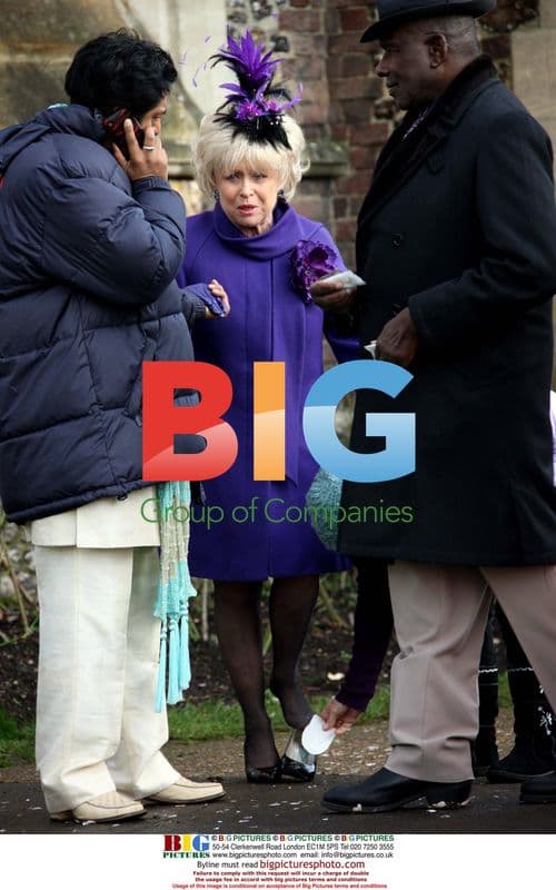 Eastenders cast at Ricky and Bianca's wedding