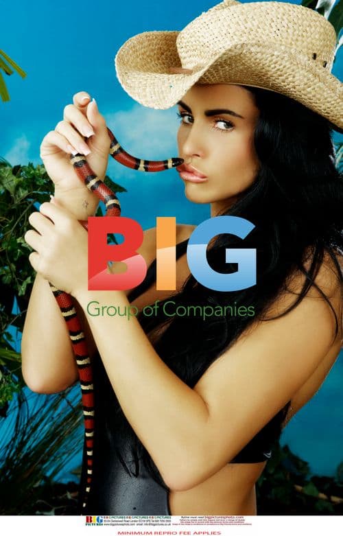 Katie Price Poses with Snake