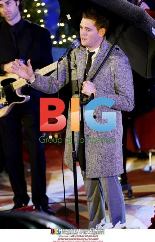 Michael Buble performs at Rockefeller Center tree lighting