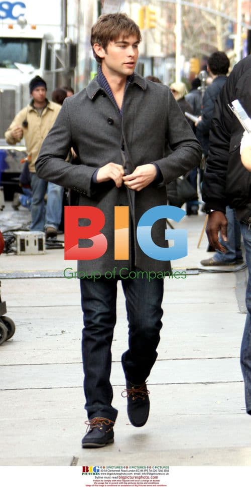 Chace Crawford Filming 'Gossip Girl'