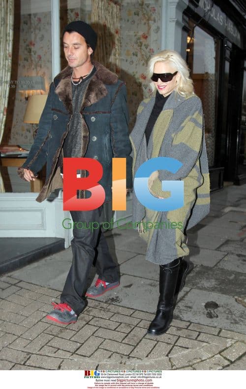 Gwen Stefani and Gavin Rossdale Shopping in London