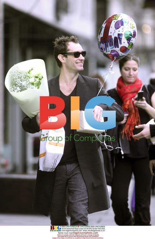 Jude Law Attends Jonny Lee Miller's Son's 1st Birthday Party