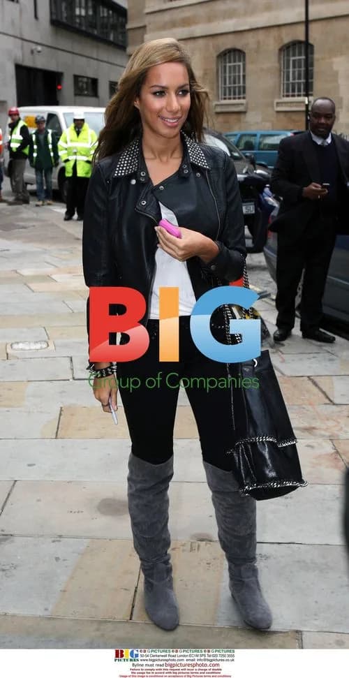 Leona Lewis outside Radio 2, London