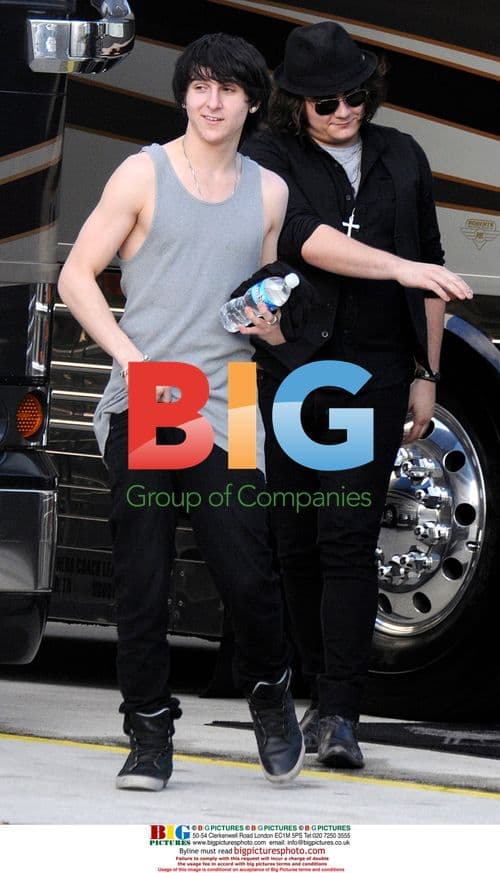 Mitchel Musso during Miley Cyrus tour