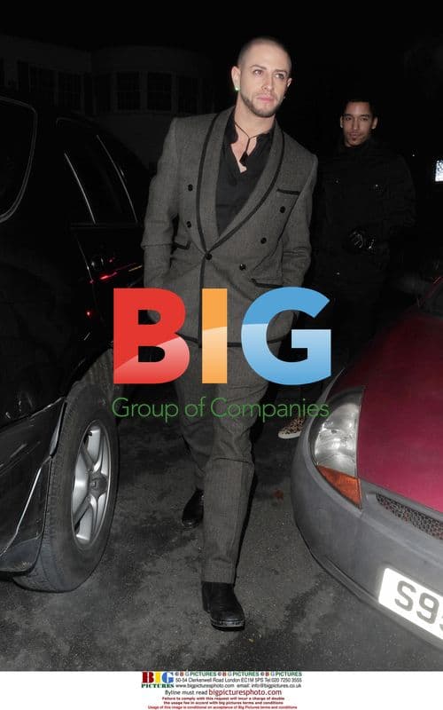 Brian Friedman at Geri Halliwell's Christmas Party