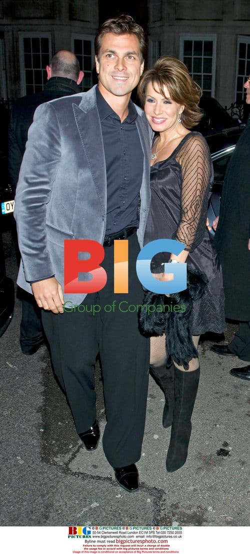 Natasha Kaplinsky and Justin Bower at Nine afterparty