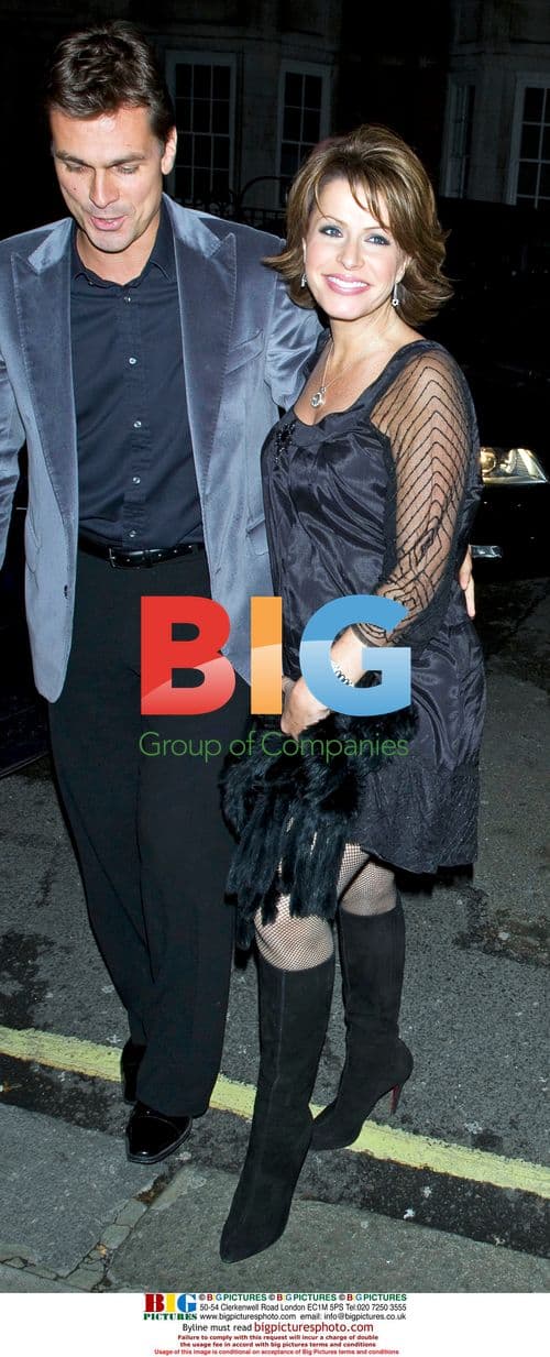 Natasha Kaplinsky and Justin Bower at Nine premiere afterparty