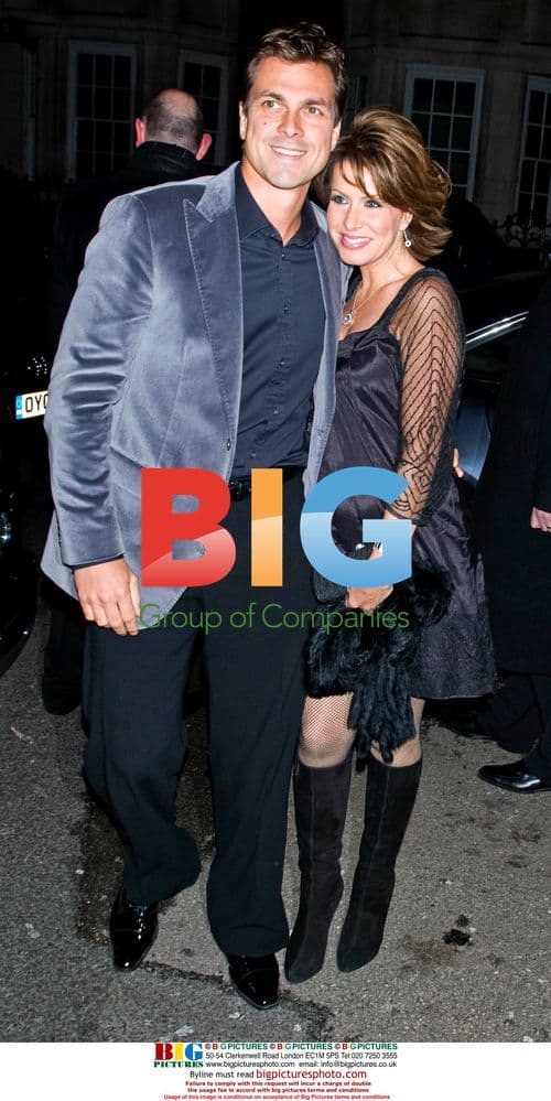 Natasha Kaplinsky and Justin Bower at Nine premiere afterparty