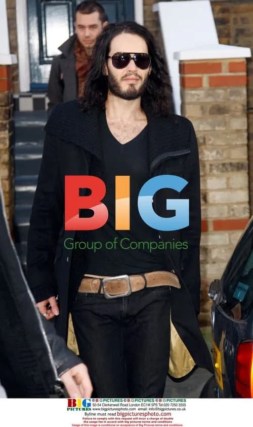 Russell Brand Leaving London Home