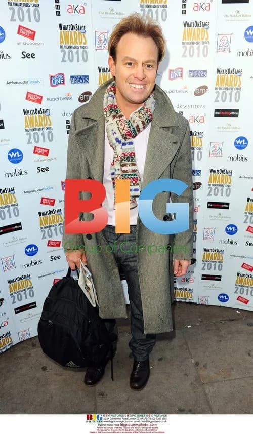 Jason Donovan at WhatsOnStage awards