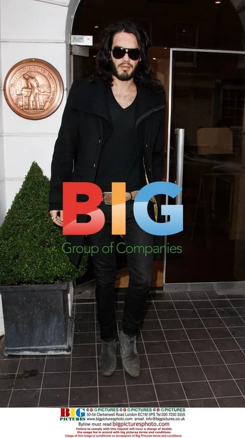 Russell Brand leaves Osteopath in London