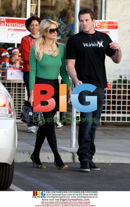 Paris Hilton shops for Christmas at Michael's