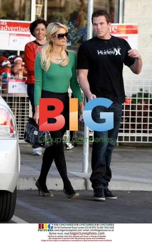 Paris Hilton shops for Christmas at Michael's