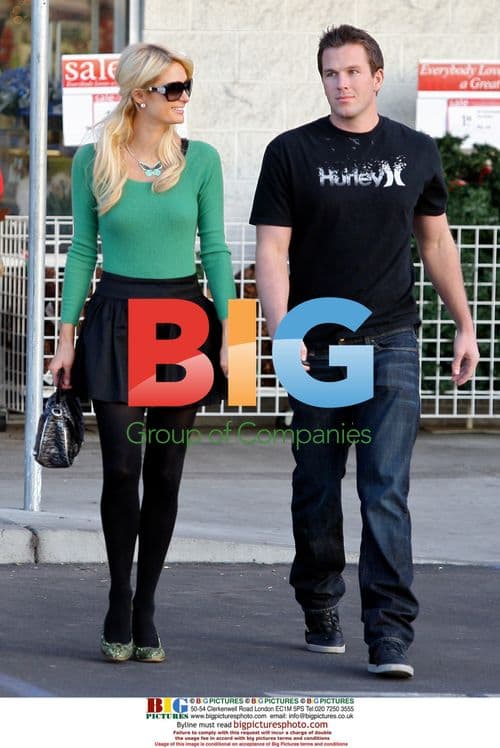 Paris Hilton shops for Christmas at Michael's