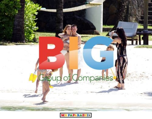 Frankie Dettori and Family on Holiday in Mauritius