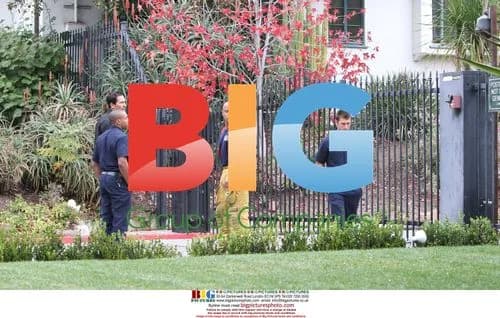Fire Fighters at Pitt-Jolie House