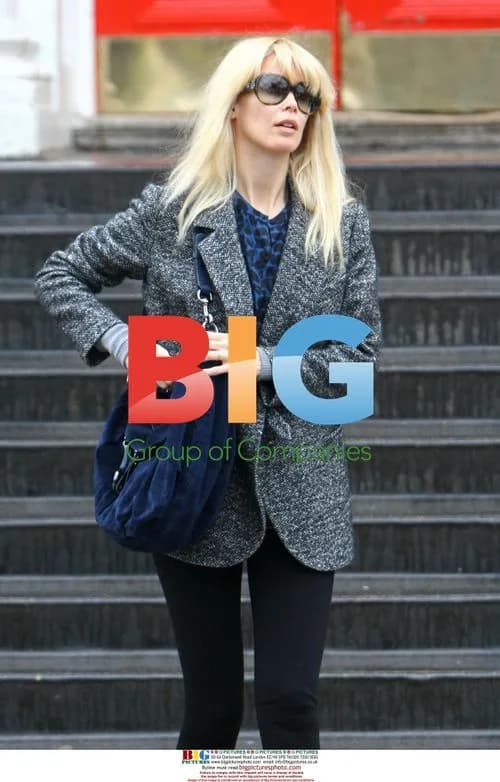 Claudia Schiffer dropping son off at school