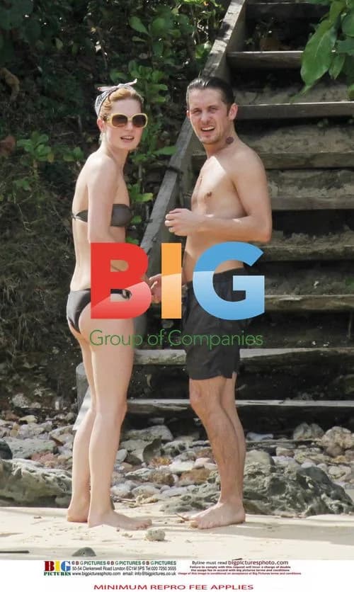 Mark Owen and Emma Ferguson on Honeymoon