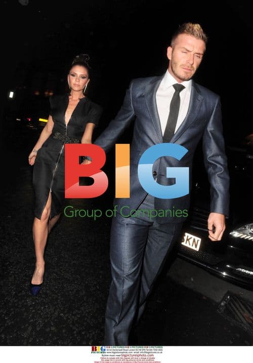 David and Victoria Beckham at Harper's Bazaar Dinner