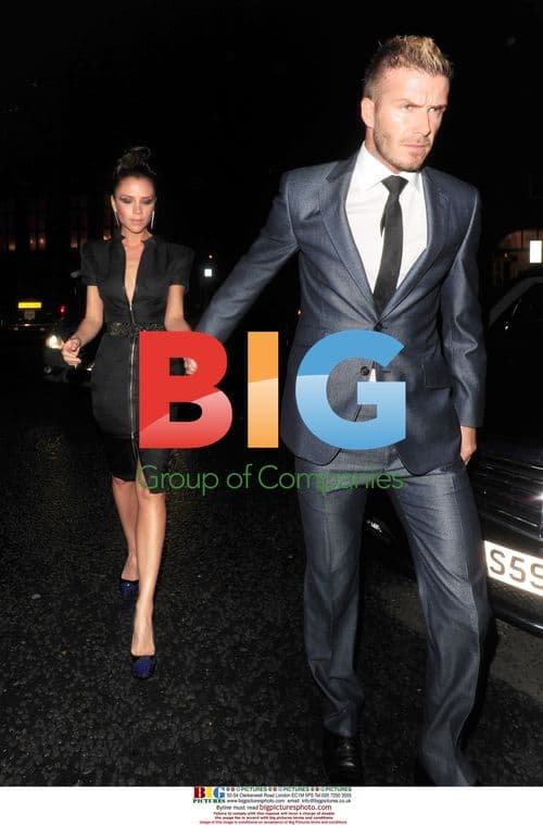 David and Victoria Beckham at Harper's Bazaar Dinner