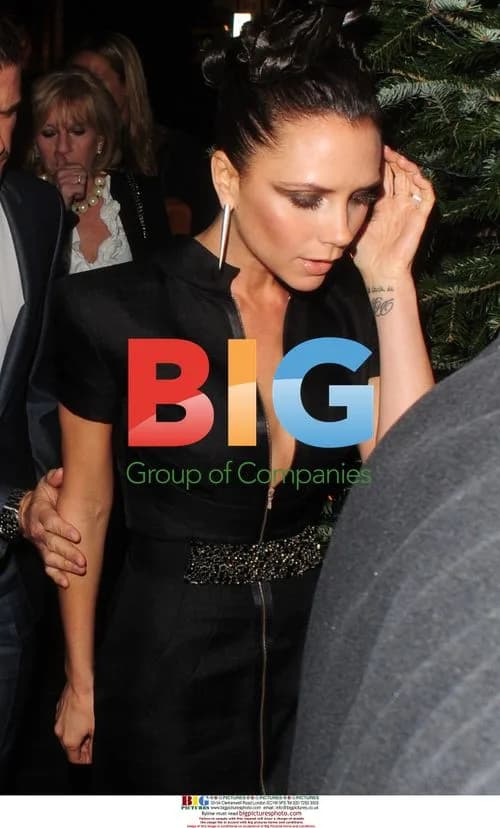 David and Victoria Beckham at Harper's Bazaar dinner
