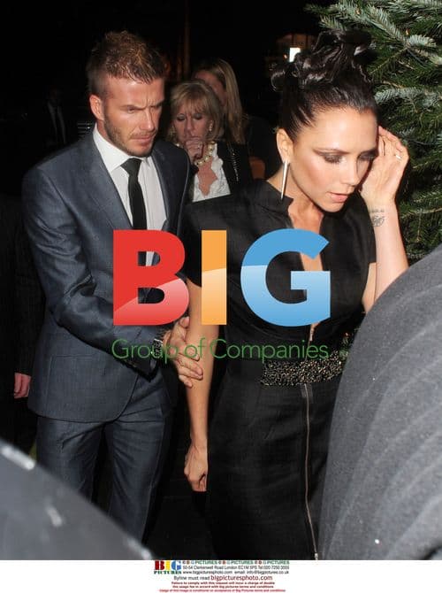 David and Victoria Beckham at Harper's Bazaar Dinner