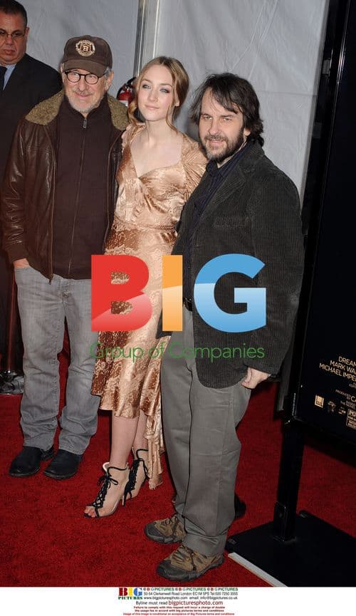 Spielberg, Ronan, and Jackson at "Lovely Bones" Premiere