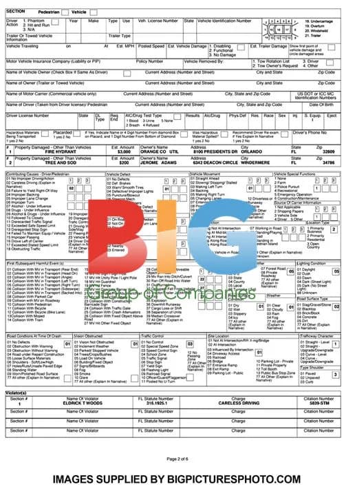 Tiger Woods Car Accident Police Report, 2009