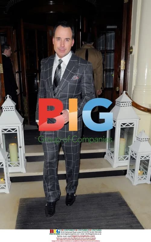 David Furnish at Harpers Bazaar Party