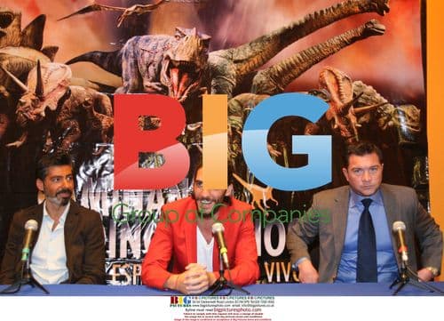 Press conference on stolen 'Walking with Dinosaurs' robot