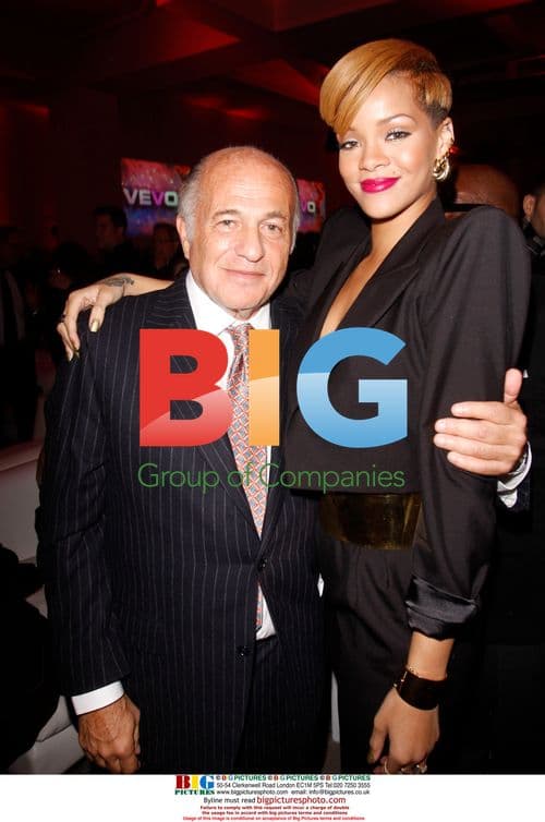 Rihanna and Doug Morris at VEVO Launch