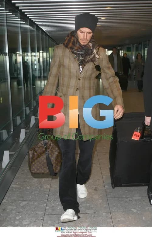 David Beckham at Heathrow
