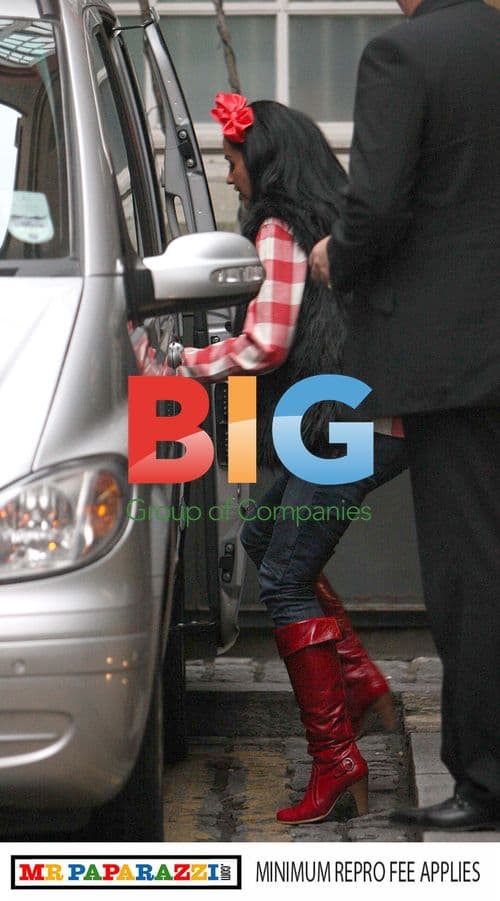 Katie Price Leaves Hakasan Restaurant