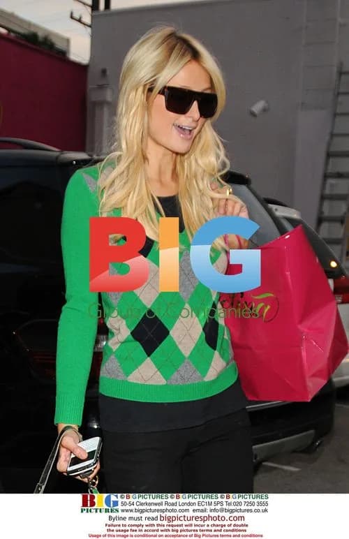 Paris Hilton shopping in Beverly Hills