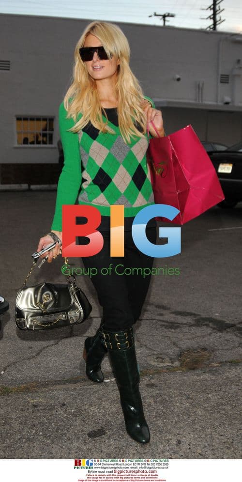 Paris Hilton Shopping in Beverly Hills