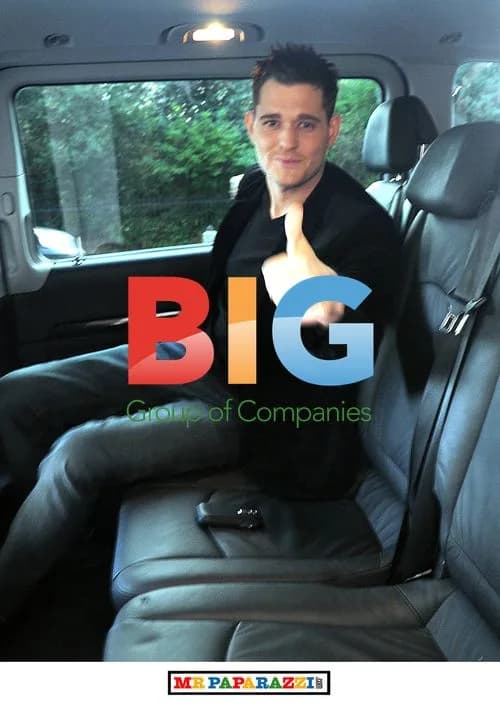 Singer Michael Buble spotted jumping into cab