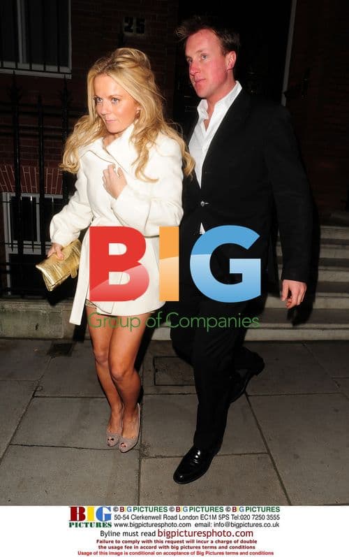 Geri Halliwell Leaving Christmas Party in London