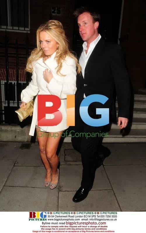 Geri Halliwell Leaving Christmas Party in London