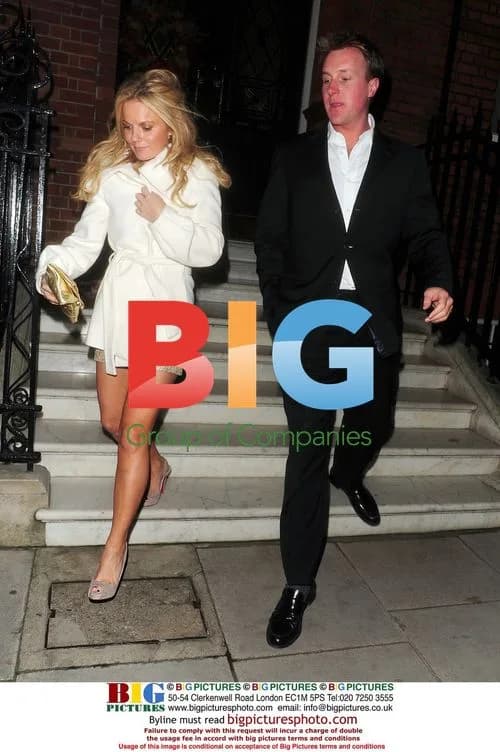 Geri Halliwell leaves Manoukian Christmas Party