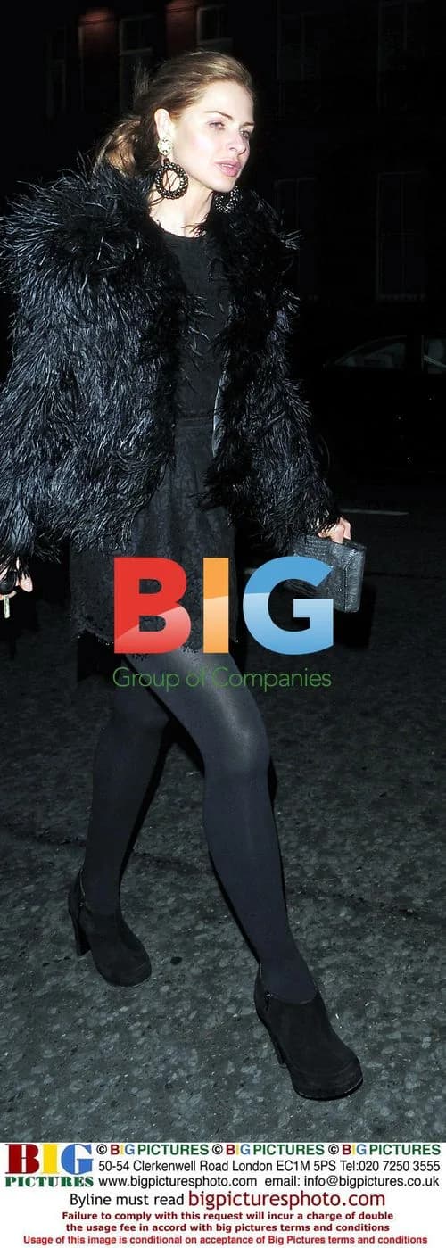 Celebrities leaving Manoukian Christmas Party