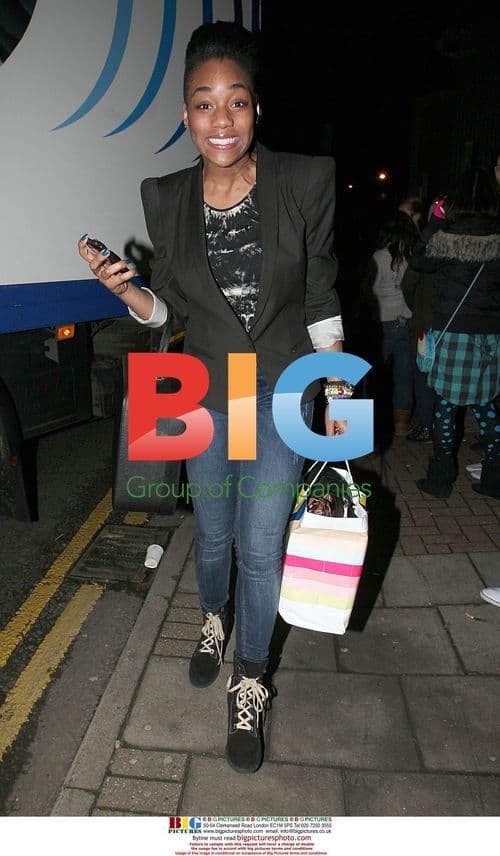 Rachel Adedeji leaves studio after rehearsals