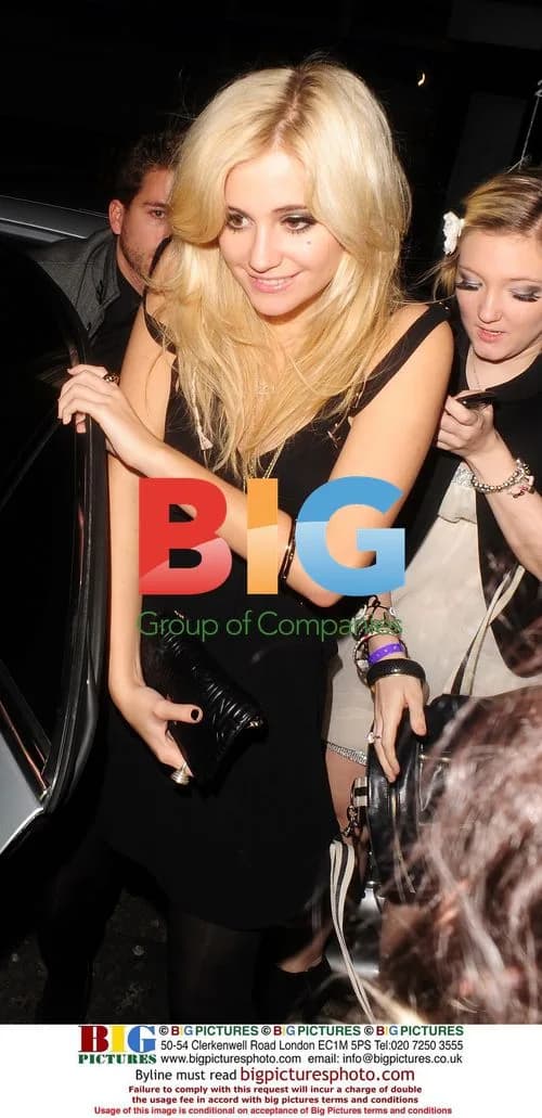 Pixie Lott parties with friends
