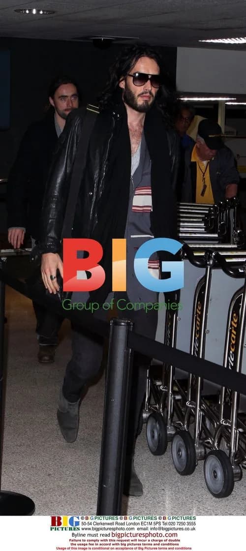 Russell Brand arrives at LAX airport