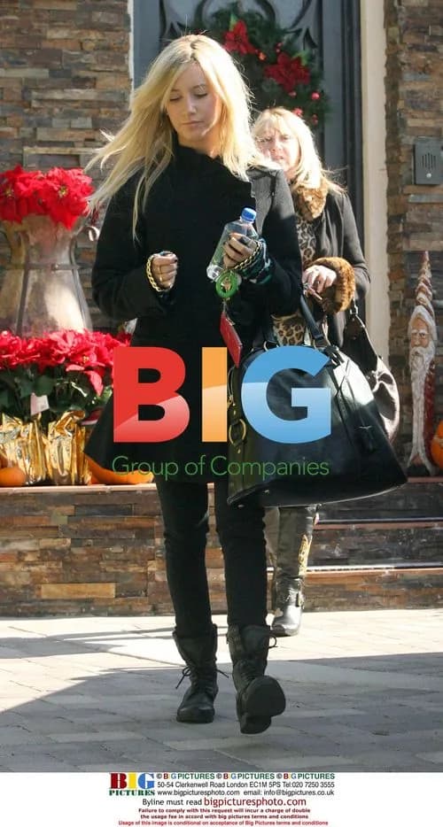 Ashley Tisdale Visits Parents