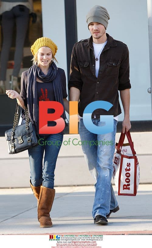 Chad Michael Murray and fiance Kenzie Dalton shopping