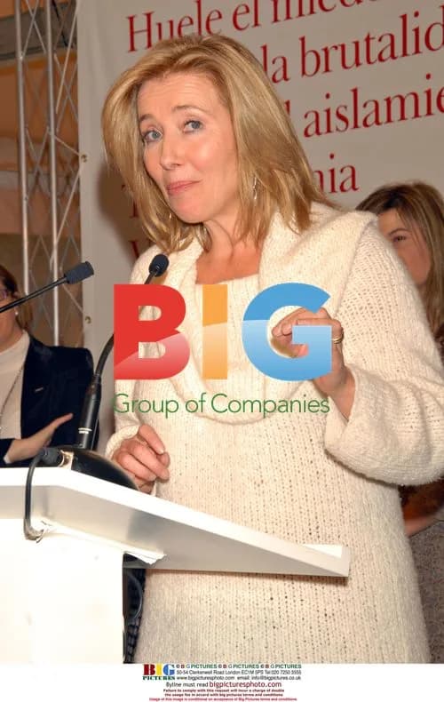 Emma Thompson and Bibiana Aido Inaugurate Anti-Trafficking Exhibit