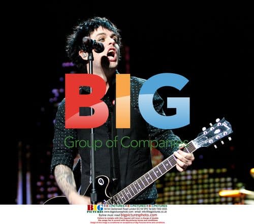 Billie Joe Armstrong of Green Day performs in Sydney