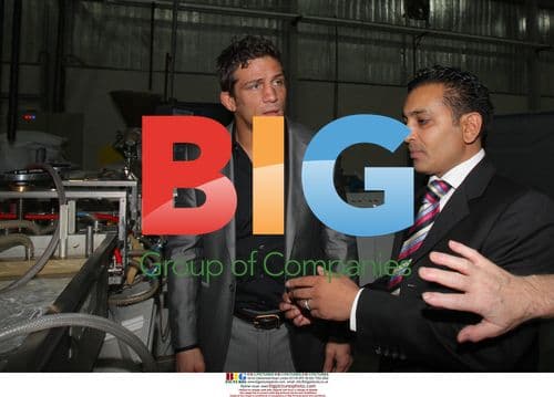 Alex Reid meeting with business associates